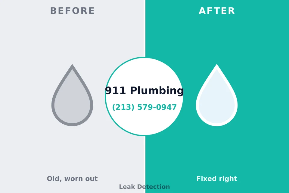Before and after: plumbing repair Fort Walton Beach, FL